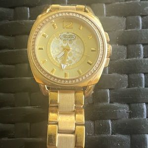 Coach Women’s Gold “Boyfriend”Watch